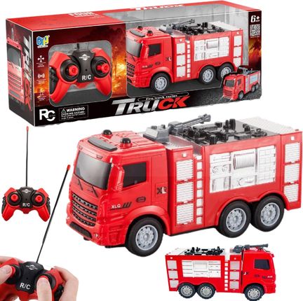 Import Pronice Straż Pożarna Wóz Pojazd Strażacki Zdalnie Sterowany Mały Strażak Dźwięk Le