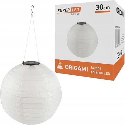 Superled Lampion Origami Led Latarenka Solarna 30cm 5180