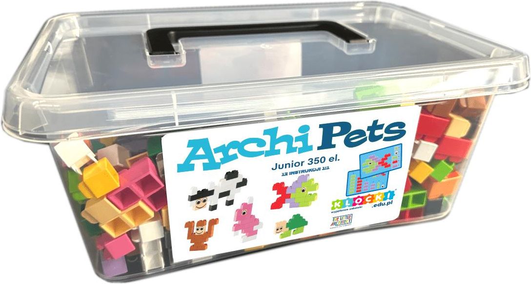 Klocki Shell Little Architect Klocki Edukacyjne Archi Pets Junior 350El. - ceny i ...