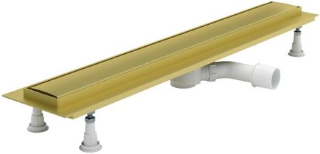 SCHEDPOL SCHEDLINE COLLECTION Odpływ liniowy REGULAR LINE GOLD 100x8x8 cm z maskownicą STEEL-GOLD SOLSTZ-100080-Darmowa dostawa