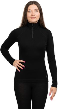 Smartwool Koszulka Classic Thermal Merino Base Layer 1/4 Zip Women-Black