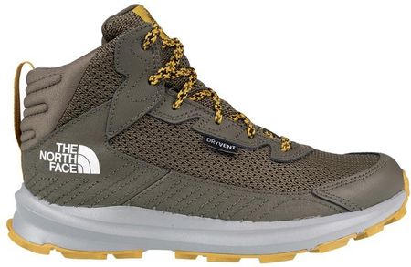 The North Face Buty Youth Fastpack Hiker Mid Wp New Taupe Green Mineral Gold