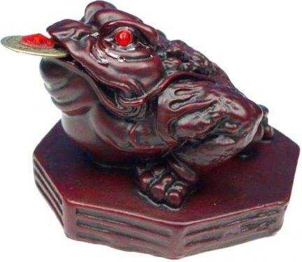 Chińska żaba z monetą szczęscią feng shui