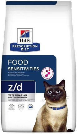 Hill'S Prescription Diet Feline Food Sensitivities Z/D Sucha Dla Kota 1,5kg
