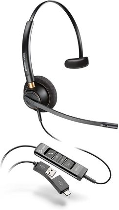 Plantronics EncorePro 515-M USB-A 218272-01 Słuchawki do call center na jedno ucho