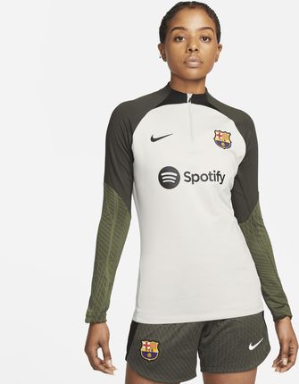 Damska Treningowa Koszulka Piłkarska Fc Barcelona Strike Nike Dri Fit Brązowy