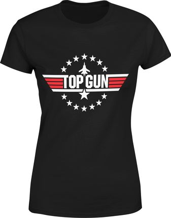 Top Gun Damska koszulka (M, Czarny)