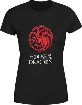 House of dragon Ród smoka Damska koszulka (S, Czarny)