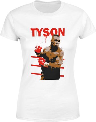 Mike Tyson Damska koszulka (S, Biały)