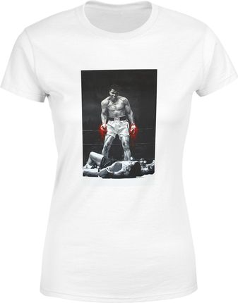 Muhammad Ali Damska koszulka (XL, Biały)