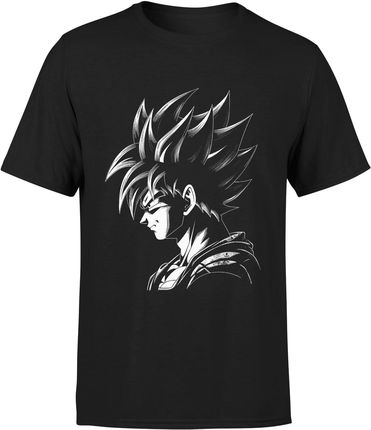 Goku ssj2 dragon ball Z Męska koszulka (S, Czarny)