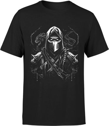 Mortal kombat sub zero Męska koszulka (XL, Czarny)