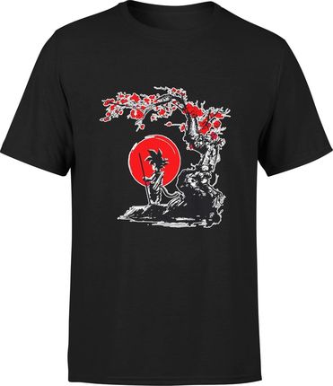 Młody Goku Męska koszulka dragon ball z nadrukiem (XXL, Czarny)