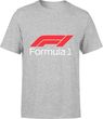 Formuła 1 Męska koszulka z nadrukiem hamilton red bull racing prezent dla fana motoryzacji (M, Szary)