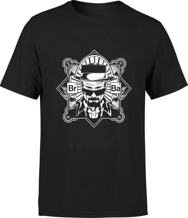 Breaking Bad Męska koszulka Walter White heisenberg (L, Czarny)