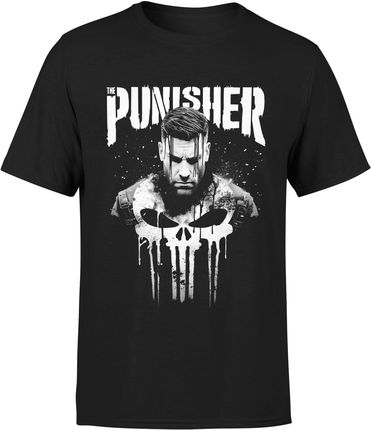 The Punisher Marvel Męska koszulka (L, Czarny)