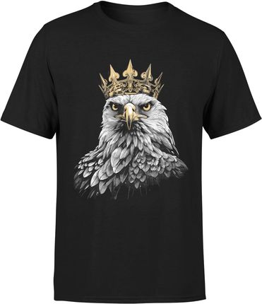 Orzeł w koronie Patriotyczna Męska koszulka (XL, Czarny)