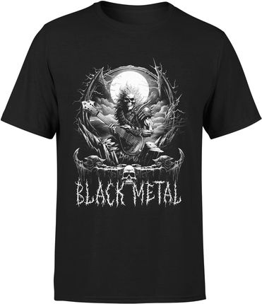 Black Metal metalowa Męska koszulka (S, Czarny)