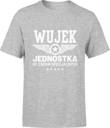 Wujek Jednostka do zadań specjalnych Męska koszulka prezent dla wujka chrzestnych (XL, Szary)