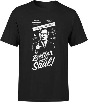 better call saul zadzwoń do saula Męska koszulka breaking bad (XL, Czarny)