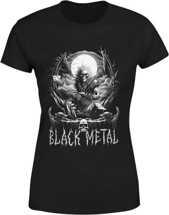 Black Metal metalowa Damska koszulka (L, Czarny)
