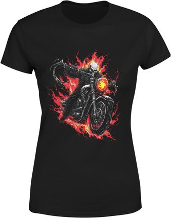 Ghost Rider Czaszki Damska koszulka (XXL, Czarny)