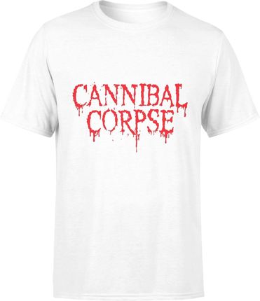 Cannibal Corpse death metal Męska koszulka metalowa rockowa (L, Biały)