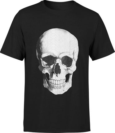 Czaszka Męska koszulka z czaszką nadrukiem (M, Czarny)