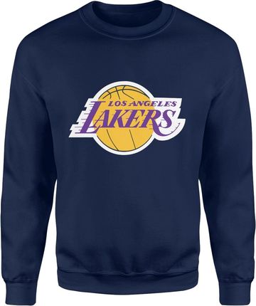 Los Angeles Lakers LA Męska bluza NBA prezent dla sportowca koszykarza (L, Granatowy)