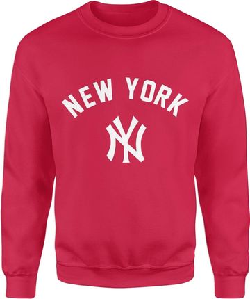 New Yorker Męska bluza (L, Czerwony)