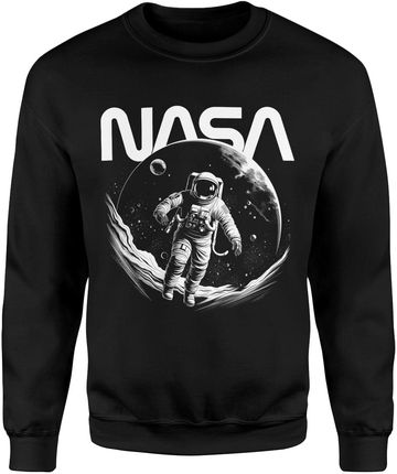 Astronauta Nasa Kosmiczna Męska bluza (XL, Czarny)