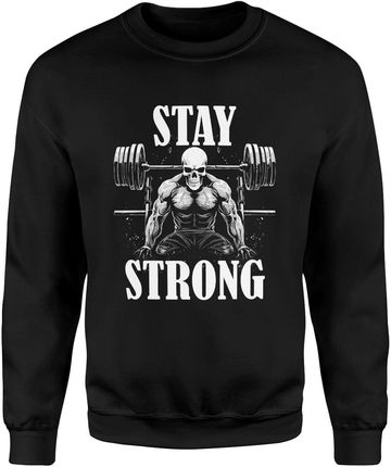 Na siłownie Stay Strong Męska bluza (M, Czarny)