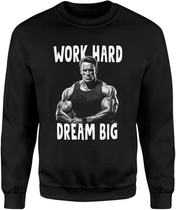 Arnold Schwarzenegger na siłownie Męska bluza (XL, Czarny)