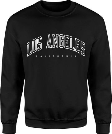 Los Angeles California Męska bluza (S, Czarny)