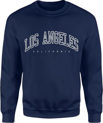 Los Angeles California Męska bluza (XL, Granatowy)