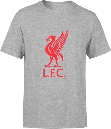 Liverpool Męska koszulka prezent dla sportowca piłkarza fana piłki nożnej (S, Szary)