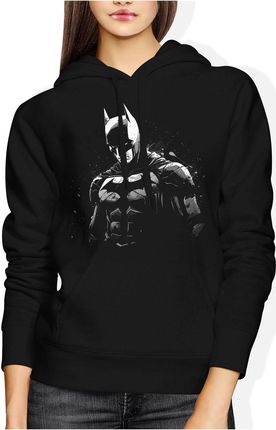 Batman Damska bluza z kapturem (M, Czarny)