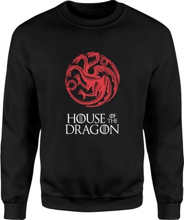 House of dragon Ród smoka Męska bluza (M, Czarny)
