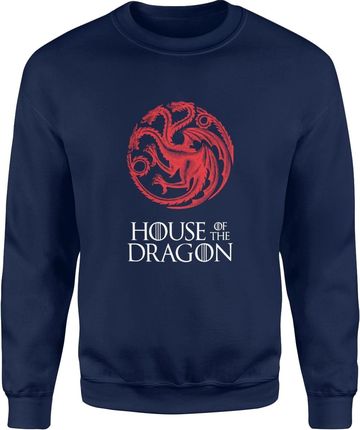 House of dragon Ród smoka Męska bluza (M, Granatowy)