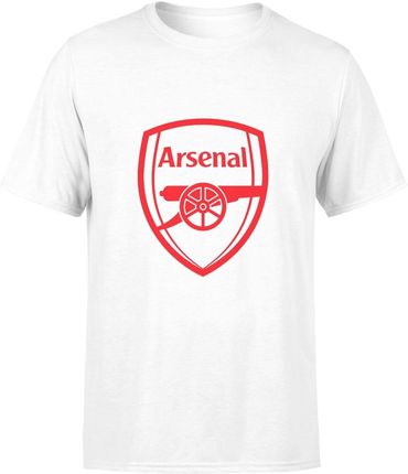 Arsenal Męska koszulka prezent dla sportowca piłkarza fana piłki nożnej (S, Biały)