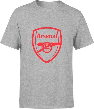 Arsenal Męska koszulka prezent dla sportowca piłkarza fana piłki nożnej (XL, Szary)