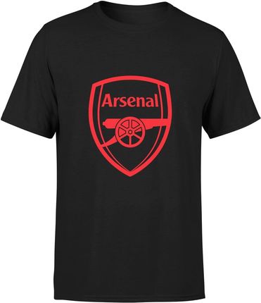 Arsenal Męska koszulka prezent dla sportowca piłkarza fana piłki nożnej (XXL, Czarny)