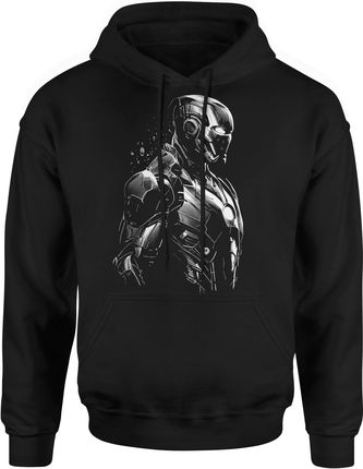 Iron Man Męska bluza z kapturem (XL, Czarny)