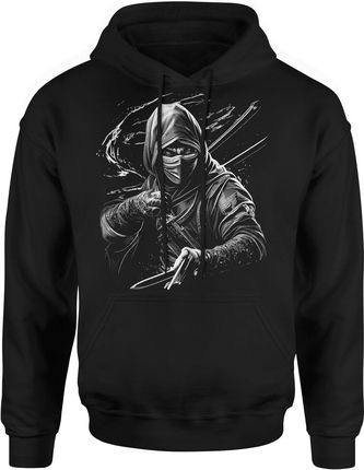 Ninja Mortal Kombat Męska bluza z kapturem (XL, Czarny)