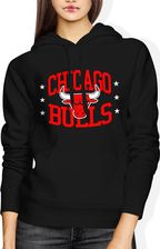 Chicago Bulls Damska bluza NBA z kapturem (S, Czarny)