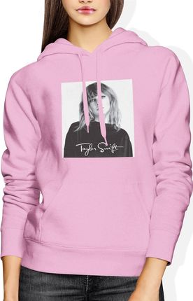 Taylor Swift Damska bluza z kapturem (L, Różowy)