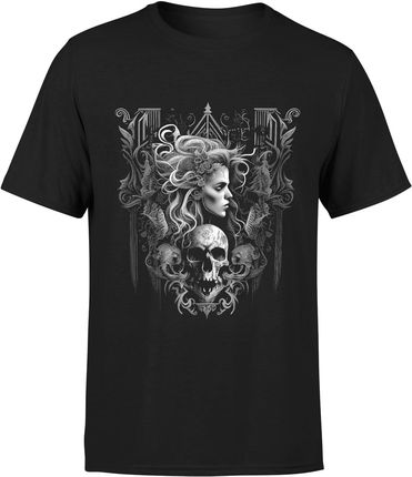 Goth Gothic Męska koszulka (3XL, Czarny)