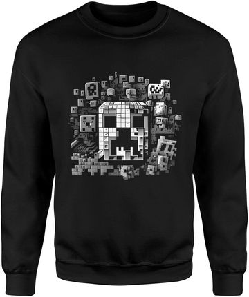 Minecraft Męska bluza (S, Czarny)
