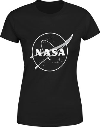 Nasa Damska koszulka planety (L, Czarny)