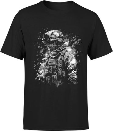 Żołnierz Męska koszulka (XL, Czarny)